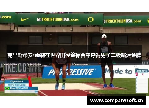 克里斯蒂安·泰勒在世界田径锦标赛中夺得男子三级跳远金牌